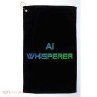 Ai Whisperer Geeky Tech Ai Artificial Intelligence Golf Towel thumb 0