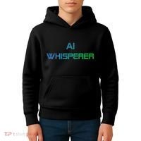 Ai Whisperer Geeky Tech Ai Artificial Intelligence Kids Hoodie thumb 4