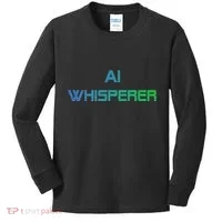 Ai Whisperer Geeky Tech Ai Artificial Intelligence Kids Long Sleeve Shirt thumb 0