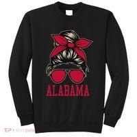 Alabama Women Girl Mom Messy Bun Hair. Sweatshirt thumb 0