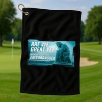 Are We Great Yet Because I Just Feel Embarrassed Sad Statue Of Liberty Golf Towel thumb 1