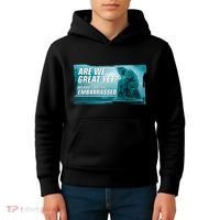 Are We Great Yet Because I Just Feel Embarrassed Sad Statue Of Liberty Kids Hoodie thumb 4