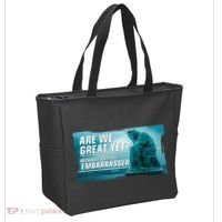 Are We Great Yet Because I Just Feel Embarrassed Sad Statue Of Liberty Tote Bag thumb 2