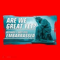 Are We Great Yet Because I Just Feel Embarrassed Sad Statue Of Liberty Santa Hat thumb 1