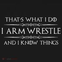 Arm Wrestling Gifts I Arm Wrestle And I Know Things Kids Sweatshirt thumb 2