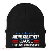 Are We Great Yet I Just Feel Embarrassed Beanie thumb 0