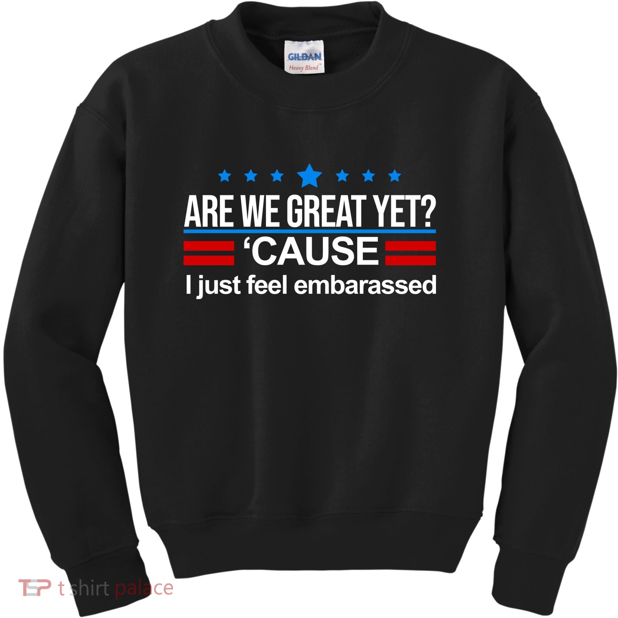 Are We Great Yet I Just Feel Embarrassed Kids Sweatshirt