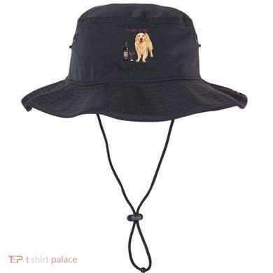 A Woman Gift Cannot Survive On Wine Alone Golden Retriever Gift Bucket Hat