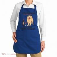 A Woman Gift Cannot Survive On Wine Alone Golden Retriever Gift Apron thumb 2