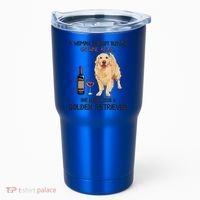 A Woman Gift Cannot Survive On Wine Alone Golden Retriever Gift Tumbler thumb 0