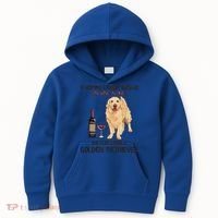 A Woman Gift Cannot Survive On Wine Alone Golden Retriever Gift Kids Hoodie thumb 0