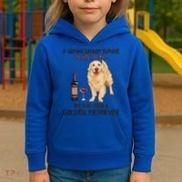 A Woman Gift Cannot Survive On Wine Alone Golden Retriever Gift Kids Hoodie thumb 3