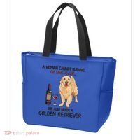 A Woman Gift Cannot Survive On Wine Alone Golden Retriever Gift Tote Bag thumb 3