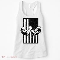 Arm Wrestling Gift USA Flag Armwrestling Sports Power Gift Idea Gift Women's Tank Top thumb 0
