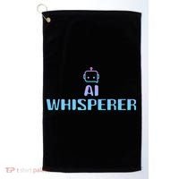 Ai Whisperer Geeky Tech Ai Artificial Intelligence Golf Towel thumb 0