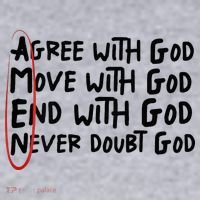 Agree With God Move With God End With God Never Doubt God Women's Sweatshirt thumb 2