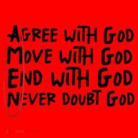 Agree With God Move With God End With God Never Doubt God Santa Hat thumb 1