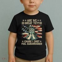 Are We Great Yet Cause I Just Feel Embarrassed Anti Trump Toddler T-Shirt thumb 2