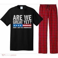 Are We Great Yet Cause I Just Feel Embarrassed Pajama Set thumb 0