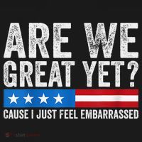 Are We Great Yet Cause I Just Feel Embarrassed Women's Hoodie thumb 2