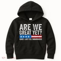 Are We Great Yet Cause I Just Feel Embarrassed Kids Hoodie thumb 0