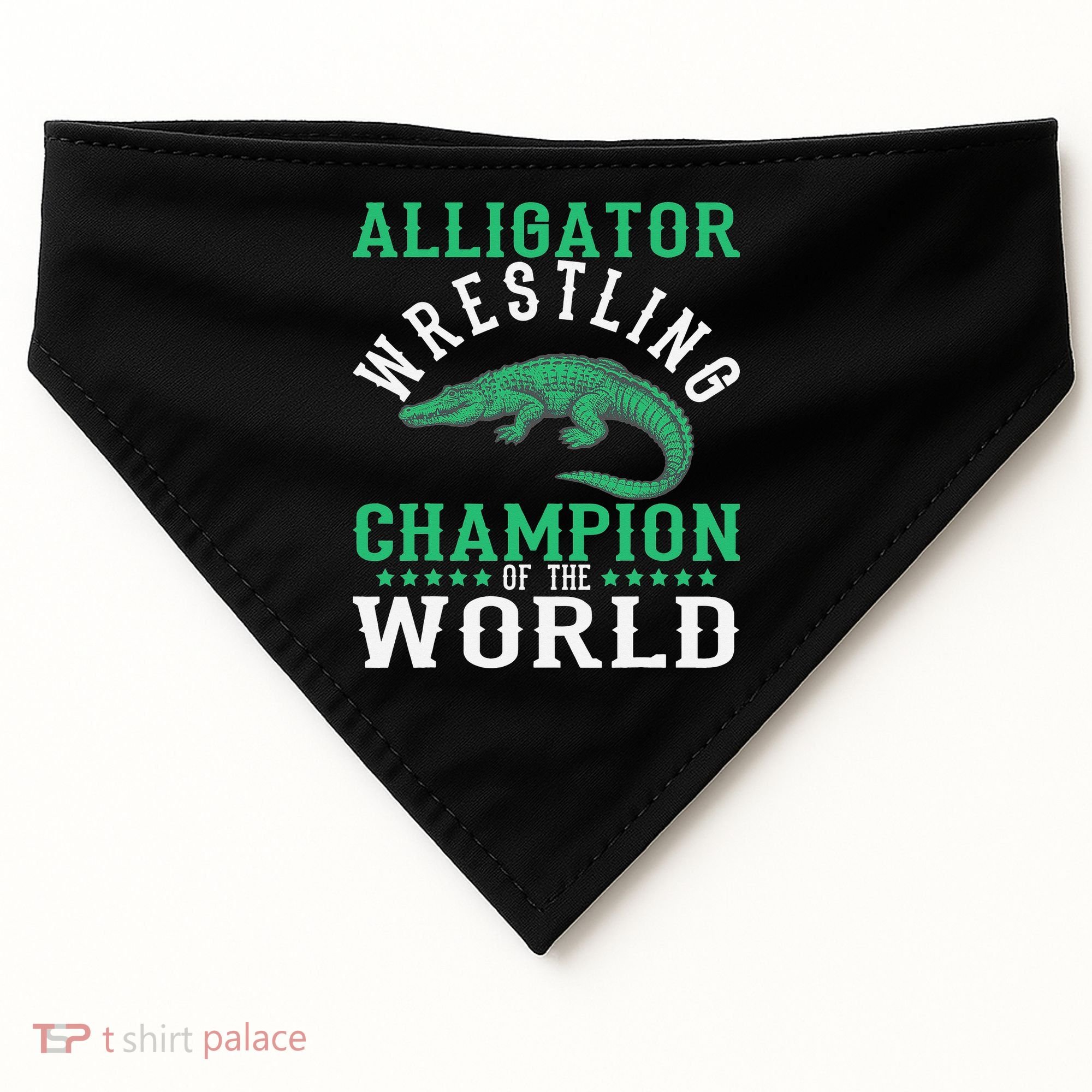 Alligator Wrestling Gator Wrestling Alligator Wrestler   USA-Made Doggie Bandana
