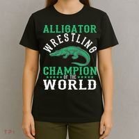 Alligator Wrestling Gator Wrestling Alligator Wrestler   T-Shirt thumb 4