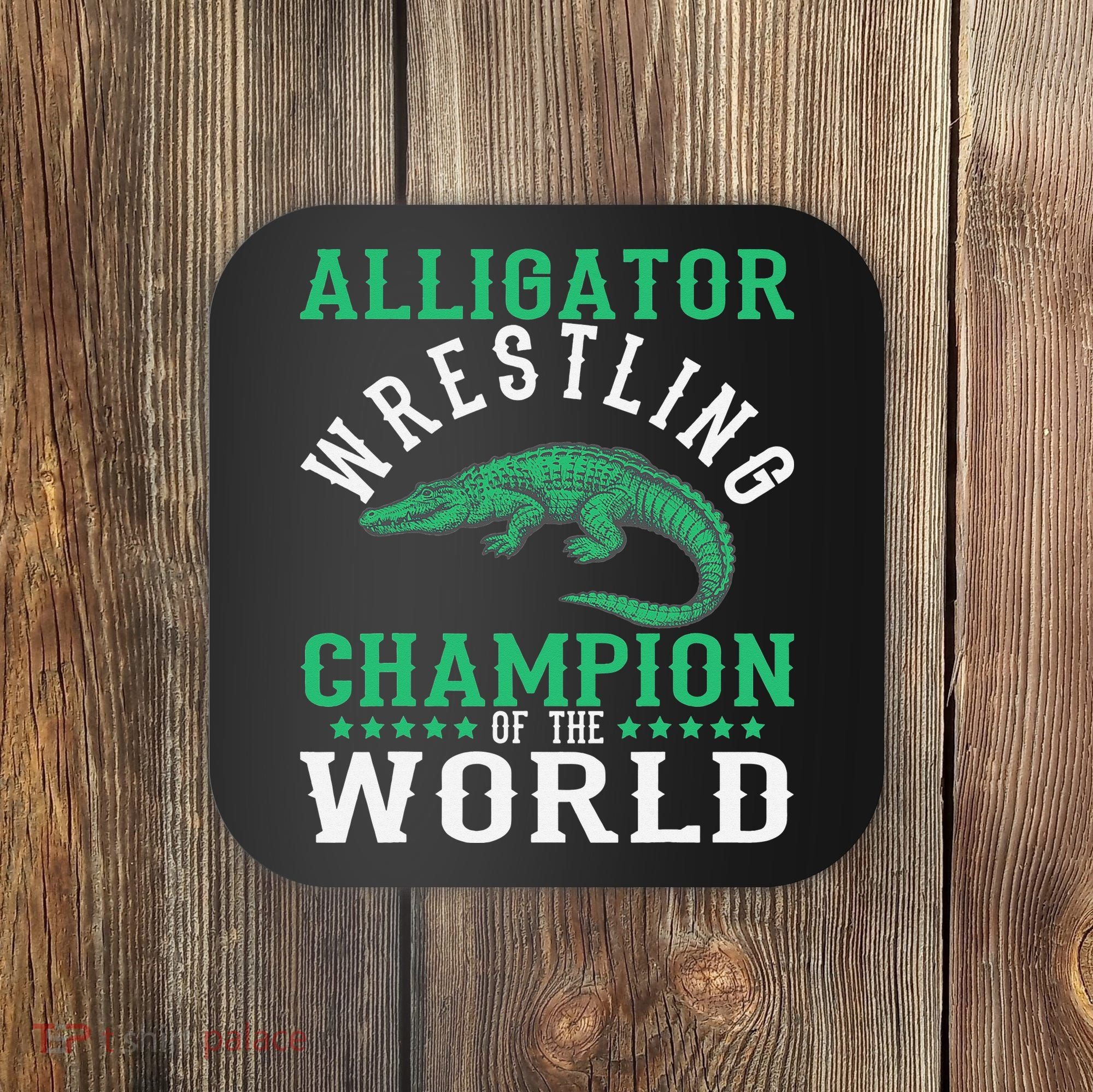 Alligator Wrestling Gator Wrestling Alligator Wrestler   Coaster