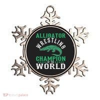 Alligator Wrestling Gator Wrestling Alligator Wrestler   Ornament thumb 0