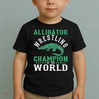 Alligator Wrestling Gator Wrestling Alligator Wrestler   Toddler T-Shirt thumb 2