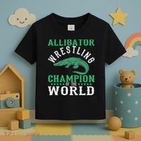Alligator Wrestling Gator Wrestling Alligator Wrestler   Toddler T-Shirt thumb 3