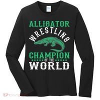 Alligator Wrestling Gator Wrestling Alligator Wrestler   Women's Long Sleeve Shirt thumb 0