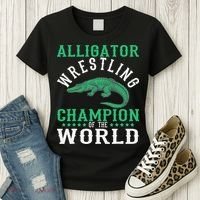 Alligator Wrestling Gator Wrestling Alligator Wrestler   Women's T-Shirt thumb 3