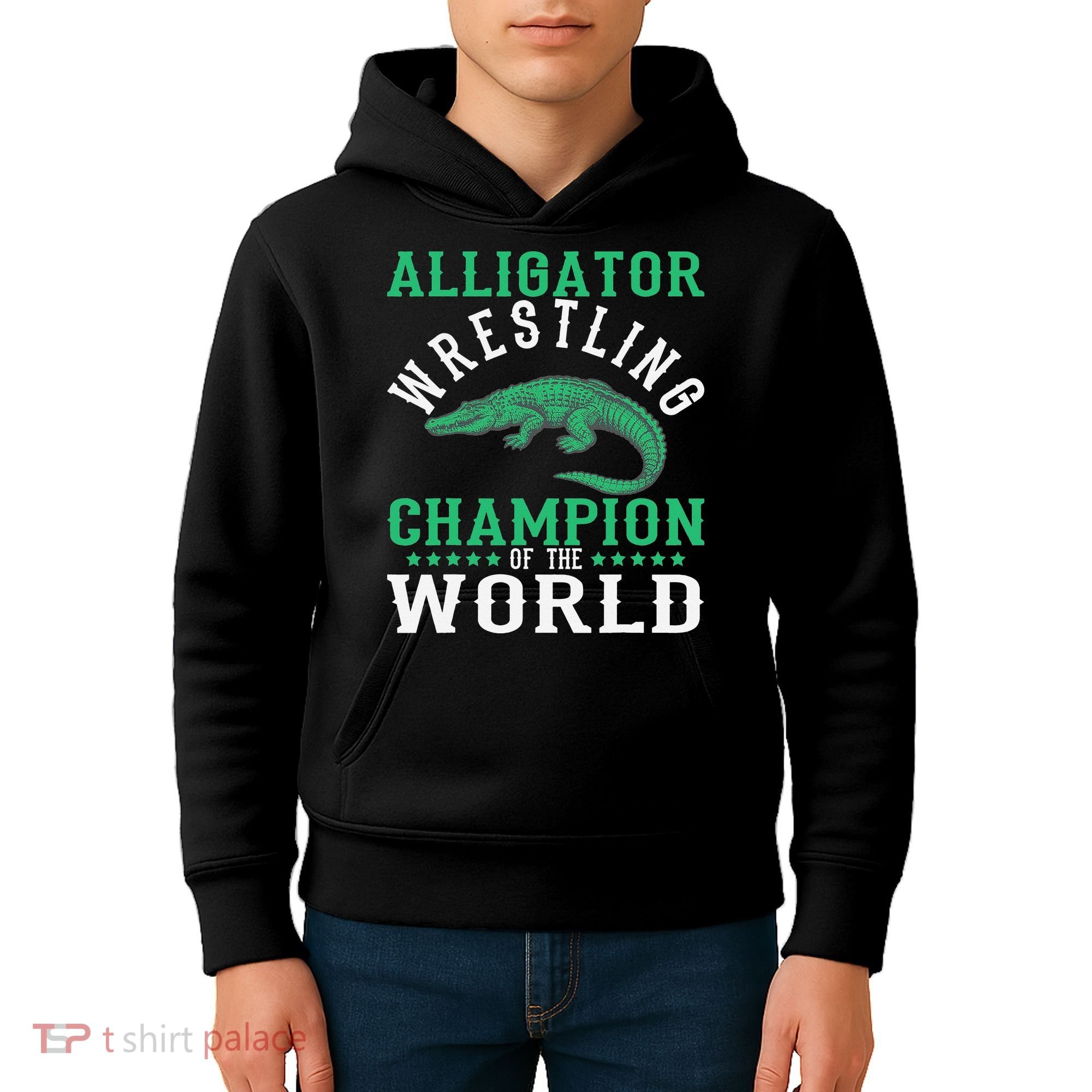 Alligator Wrestling Gator Wrestling Alligator Wrestler   Kids Hoodie