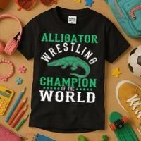 Alligator Wrestling Gator Wrestling Alligator Wrestler   Kids T-Shirt thumb 3