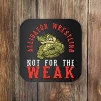Alligator Wrestling Gator Wrestling Alligator Wrestler  Coaster thumb 0