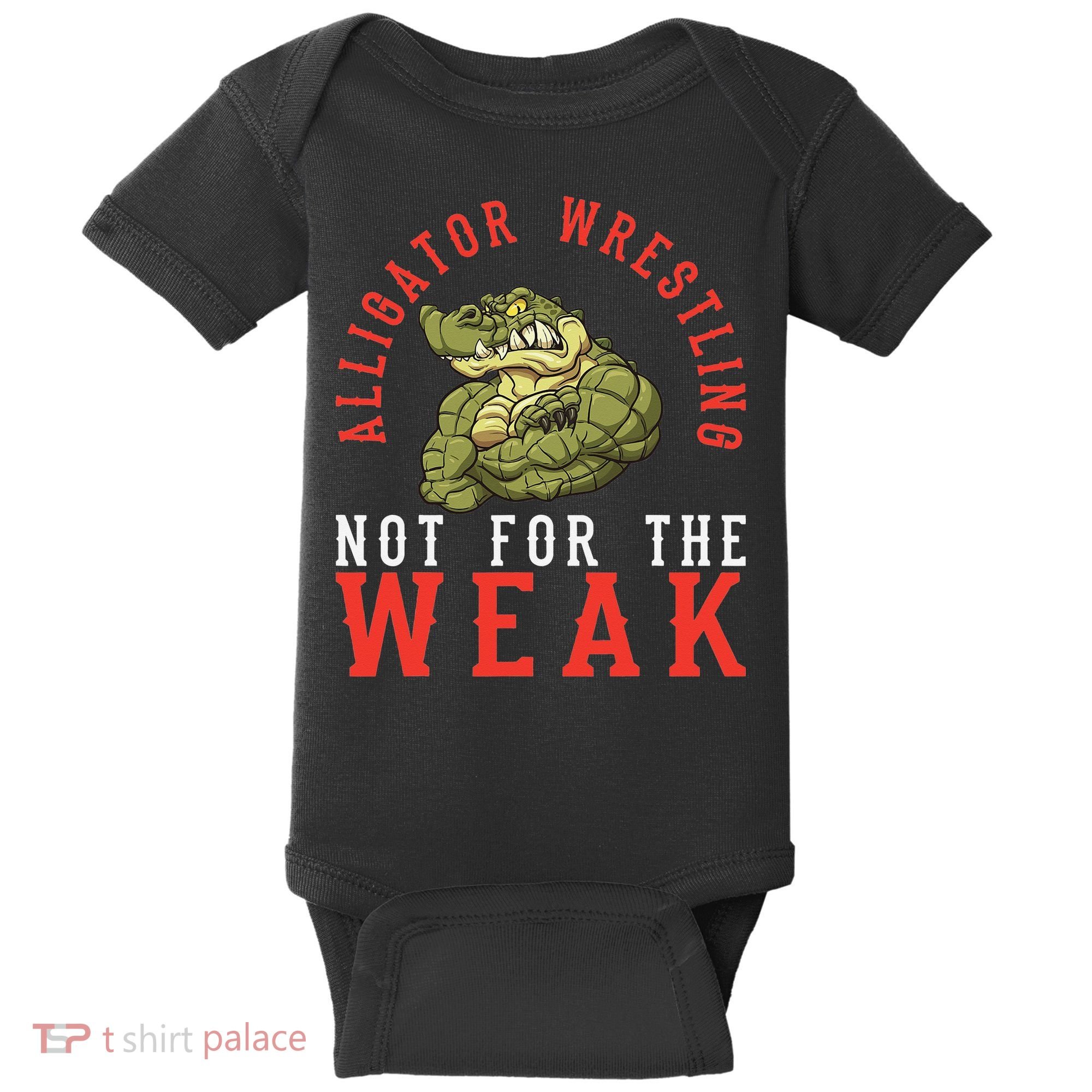 Alligator Wrestling Gator Wrestling Alligator Wrestler  Baby Bodysuit
