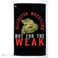 Alligator Wrestling Gator Wrestling Alligator Wrestler  Golf Towel thumb 0