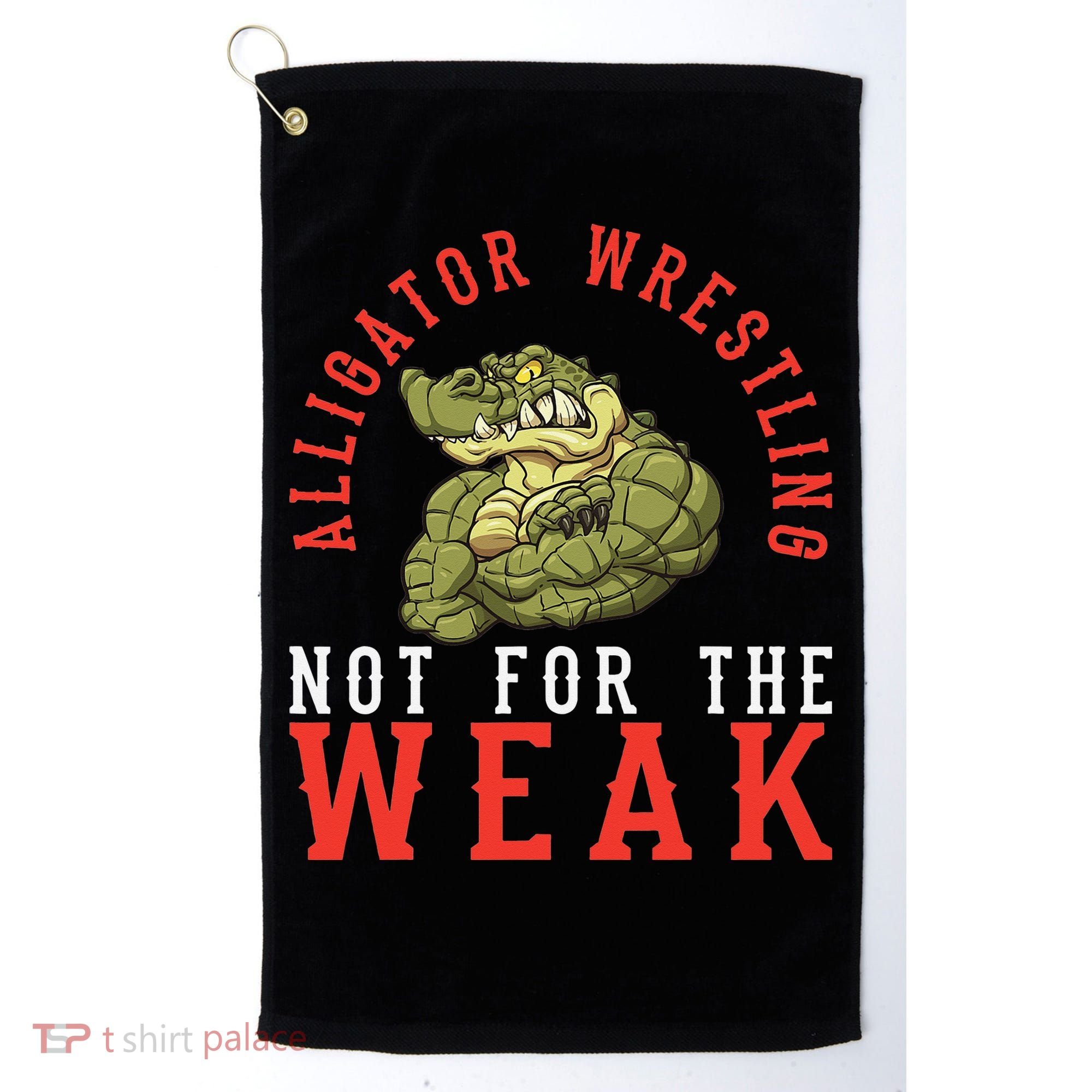 Alligator Wrestling Gator Wrestling Alligator Wrestler  Golf Towel