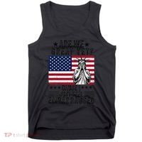 Are We Great Yet Cause I Just Feel Embarrassed Fun Democrat Tank Top thumb 0