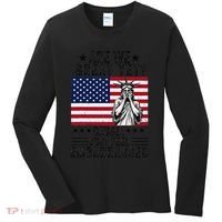 Are We Great Yet Cause I Just Feel Embarrassed Fun Democrat Women's Long Sleeve Shirt thumb 0