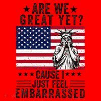 Are We Great Yet Cause I Just Feel Embarrassed Fun Democrat Santa Hat thumb 1