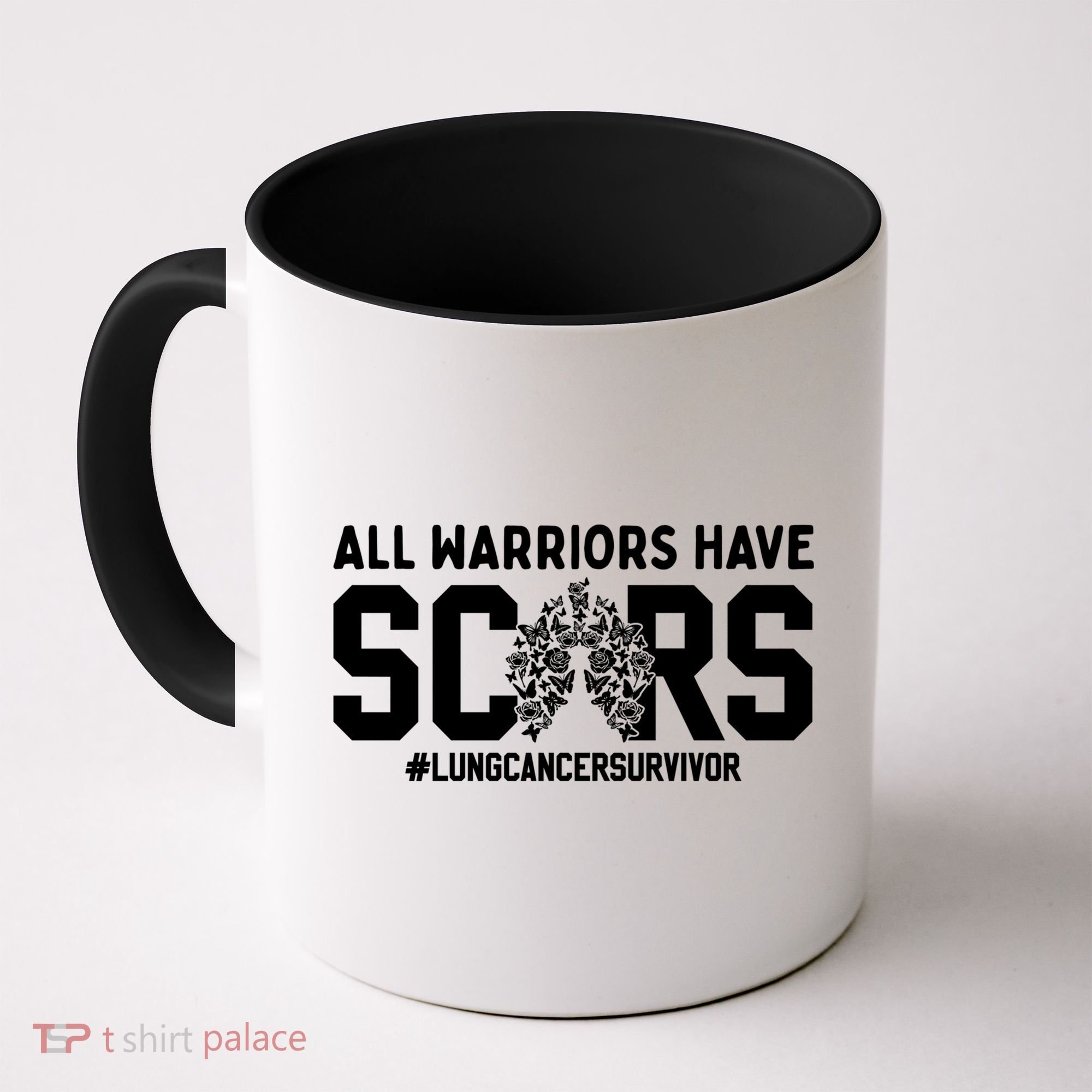 All Warriors Have Scars Lung Cancer Survivor Gift Coffee Mug