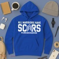All Warriors Have Scars Lung Cancer Survivor Gift Hoodie thumb 3