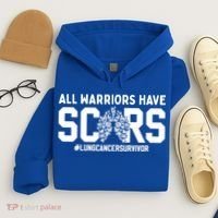 All Warriors Have Scars Lung Cancer Survivor Gift Hoodie thumb 4