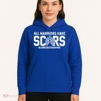 All Warriors Have Scars Lung Cancer Survivor Gift Hoodie thumb 5