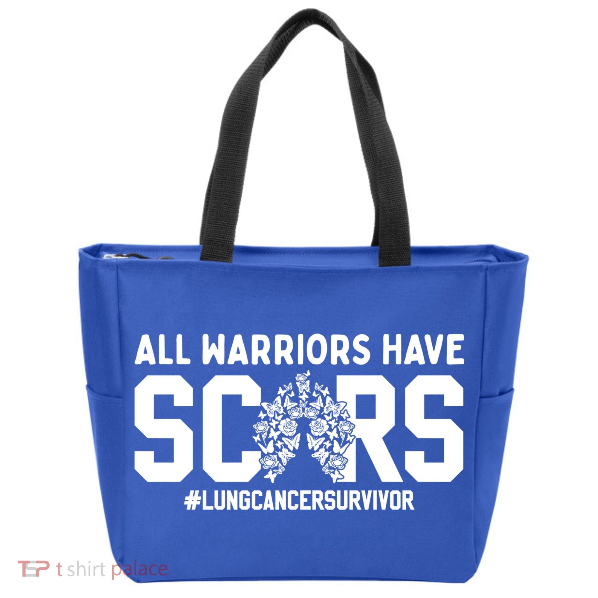 All Warriors Have Scars Lung Cancer Survivor Gift Tote Bag