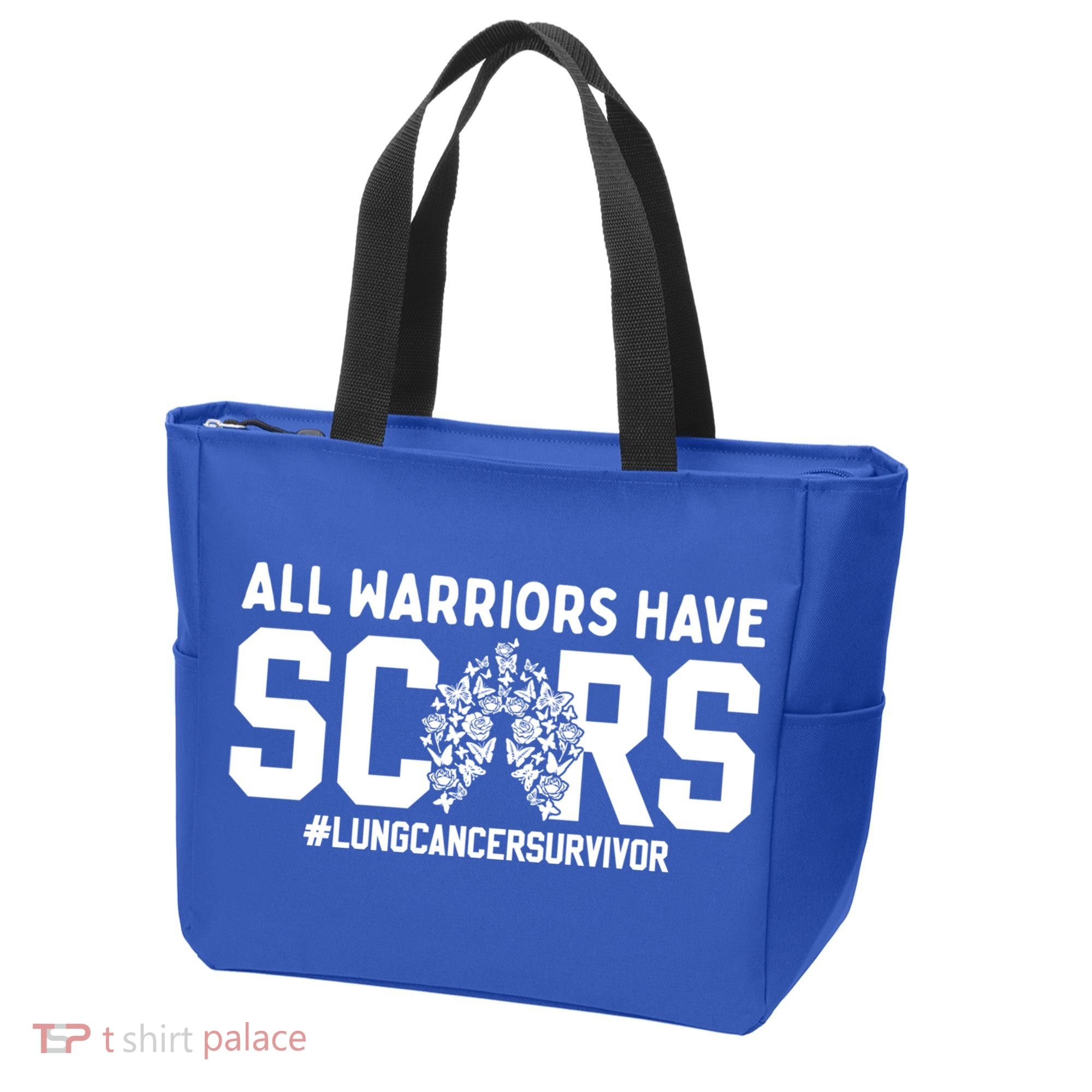 All Warriors Have Scars Lung Cancer Survivor Gift Tote Bag