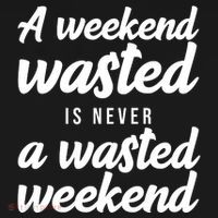 A Weekend Is Never A Wasted Weekend Doggie Tank thumb 4
