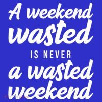 A Weekend Is Never A Wasted Weekend Hoodie thumb 7